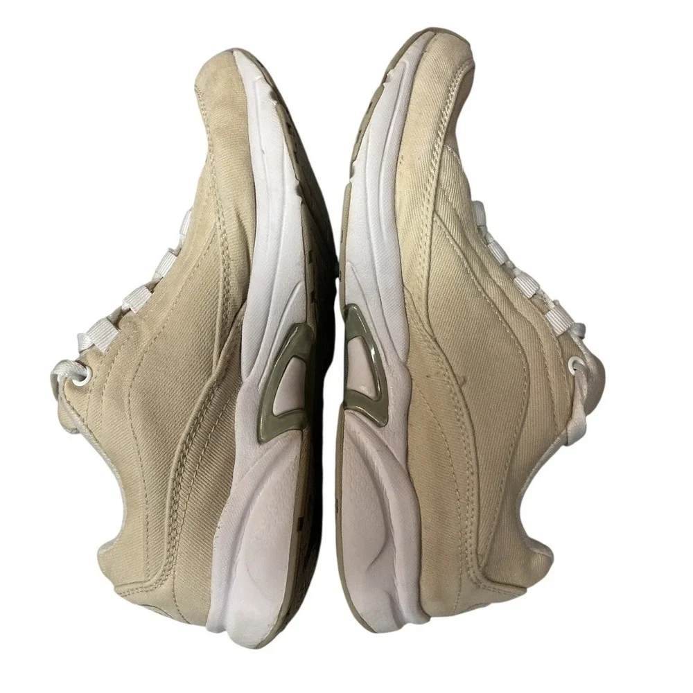 Ryka Women's Oatmeal Catalyst‎ Canvas Suede Leather Athletic Sneakers Shoes 7
